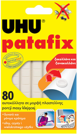 UHU Adeziv Autocolantă Patafix Uz general 80buc White