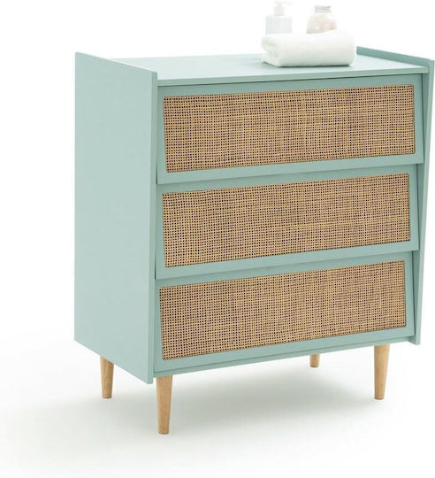Comoda pentru Dormitor Lemnoasă Taga cu 3 sertare 80x42x90buc
