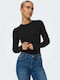 Only Women's Long Sleeve Sweater Black