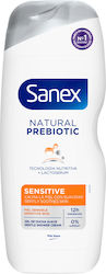 Sanex Natural Prebiotic Creamy Bubble Bath with AHA for Peeling 600ml