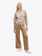Dama Tesatura Pantaloni Tabac maro