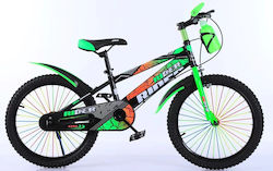 Fun Baby Rider 20" Παιδικό Ποδήλατo BMX Μαύρο-Πράσινο