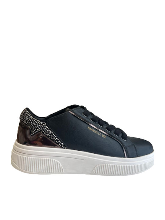 Emanuelle Vee Γυναικεία Sneakers Μαύρα