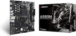 Biostar A520MT Ver. 6.0 Micro ATX Motherboard with AMD AM4 Socket