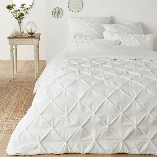 So'Home Bettbezug Einzelbett 140x200 Weiß