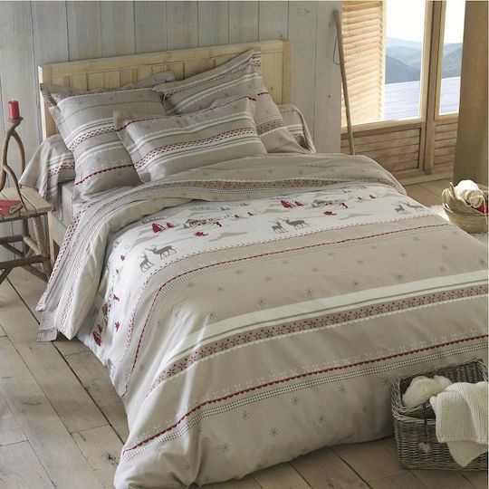 So'Home Duvet Cover Cotton Single 140x200 Beige