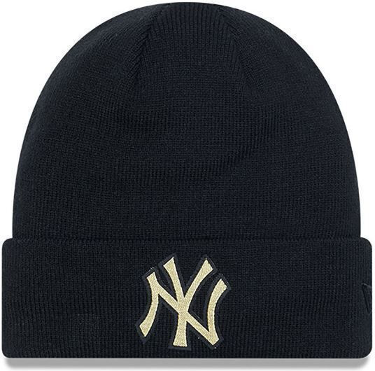 York Yankees Metallic Beanie Unisex Beanie Knitted in Black color