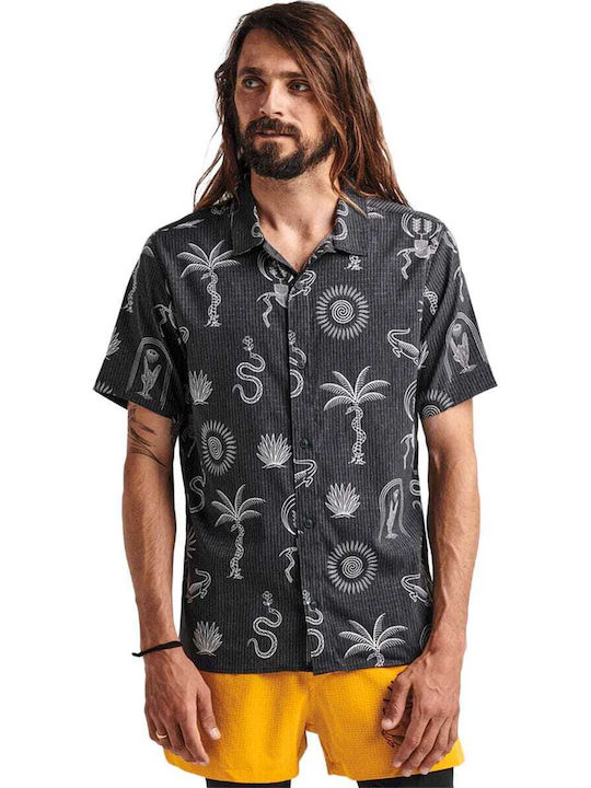 Roark Revival Men's Shirt Short Sleeve Black