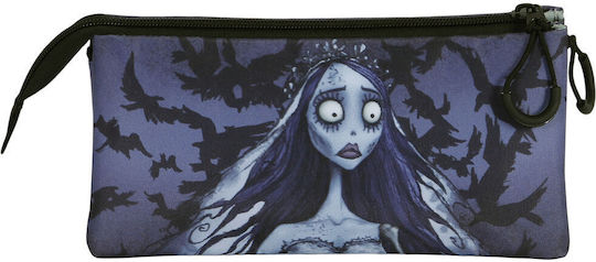 Karactermania Corpse Bride Pencil Case with 3 Compartments Purple