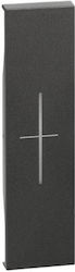Bticino Front Plate Switch Black KG06MH
