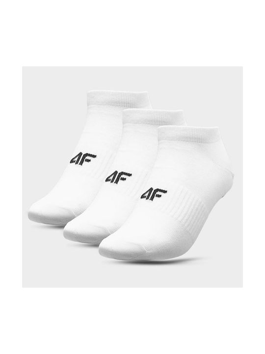 4F Αθλητικές Κάλτσες Λευκές 3 Ζεύγη