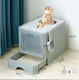 Cat Toilet Closed Gray L50xW40xH38cm