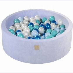 Meow Baby Ball Pit made of Fabric 90x90x30cm. Multicolored