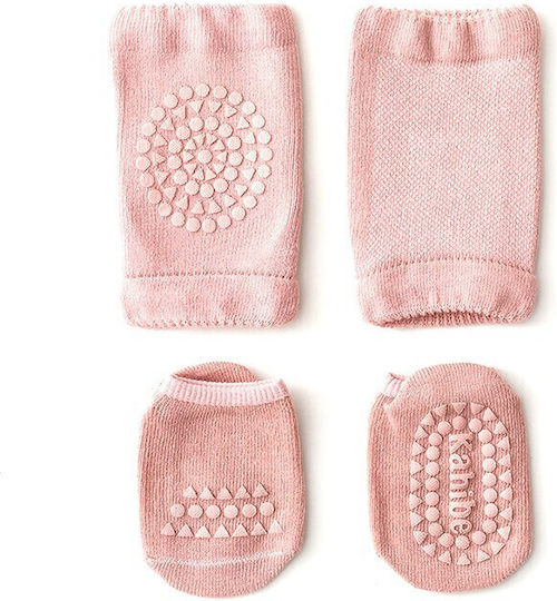 Crawling Knee Pad made of Fabric in Pink Color 4pcs