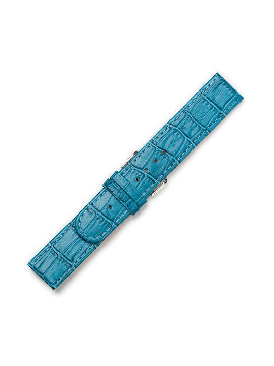 Leather Strap Blue 18mm