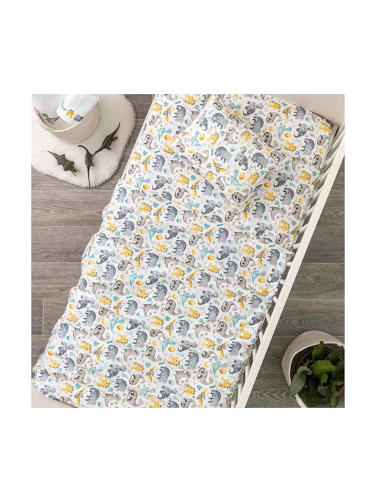Borea Dinosaurs Baby Sheets Set Crib Flannel Gr...