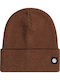 FLOW Beanie Unisex Σκούφος Πλεκτός σε Καφέ χρώμα