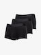 Herren Boxershorts Schwarz 3Packung