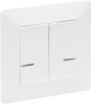 Legrand Recessed Electrical Lighting Wall Switch with Frame Basic White