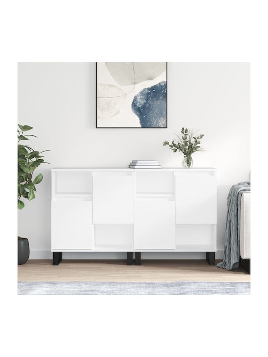 Wooden Buffet White L120xW35xH70cm