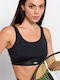 BodyTalk Women's Sports Bra without Padding Black