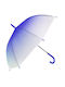 Winddicht Regenschirm mit Gehstock Lila