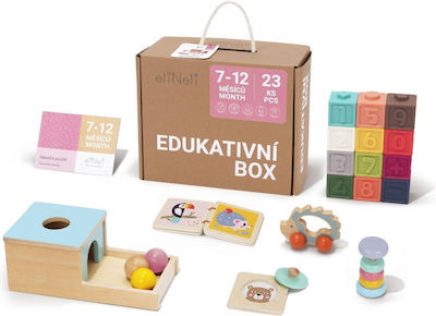 Elineli Toys Εκπαιδευτικό Παιχνίδι Montessori από Ξύλο για 1-3 Ετών