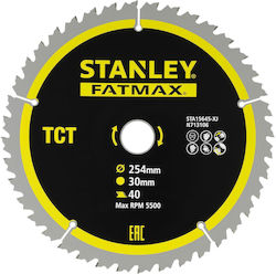 Stanley STA15645 Cutting Disc Wood 254mm with 40 Teeth 1pcs