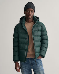 Gant Men's Winter Puffer Jacket Waterproof Green