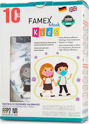 Famex Protective Mask FFP2 XXS Kids Alien 2086736 10pcs