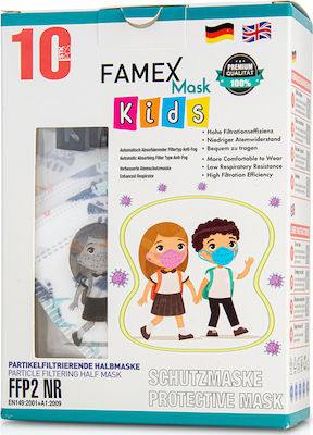 Famex Protective Mask FFP2 XXS Kids Alien 2086736 10pcs