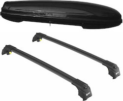 Turtle Μπάρες Οροφής Αλουμινίου Air2 για Suzuki Vitara Mercedes-Benz 350 (Σετ με πόδια και κλειδαριά) Μαύρες
