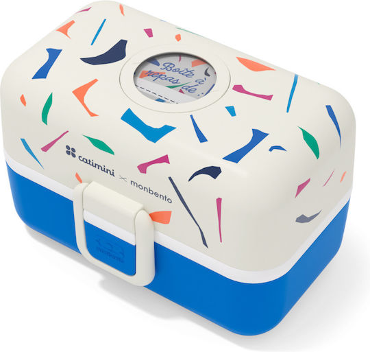 Monbento Mittagsboxen Blau Terrazzo 800ml