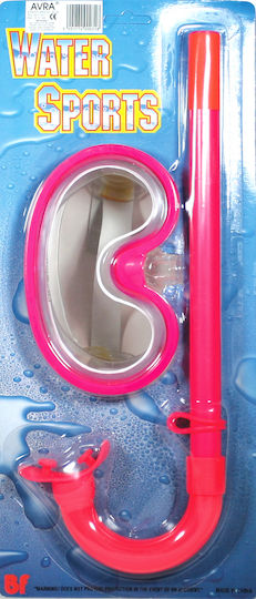 Pink Diving Mask with Snorkel