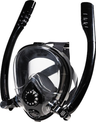 Μάσκα Θαλάσσης Σιλικόνης Full Face με Αναπνευστήρα DUAL L/XL σε Μπλε χρώμα