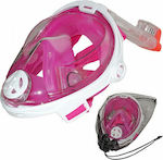 Majorca Full Face Diving Mask Set with Respirator L/XL Pink