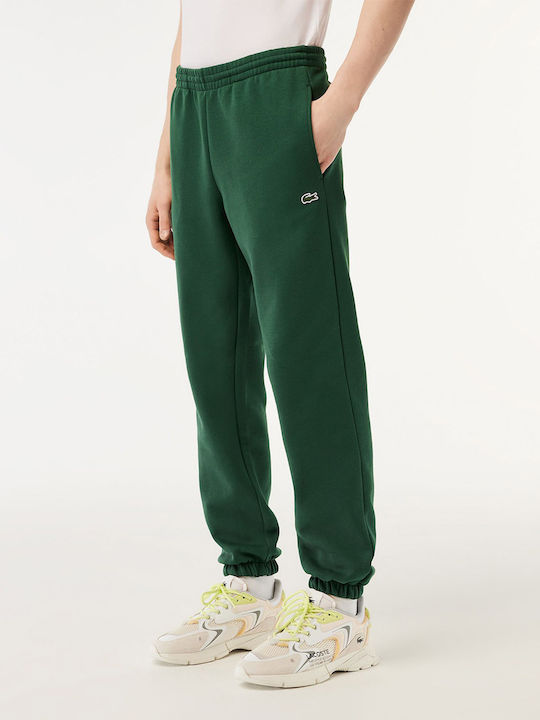 Lacoste Παντελόνι Φόρμας με Λάστιχο Πράσινο
