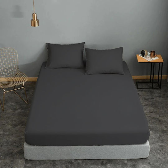 Le Blanc Line Pillowcase Set with Envelope Cover Anthraces 50x70cm.