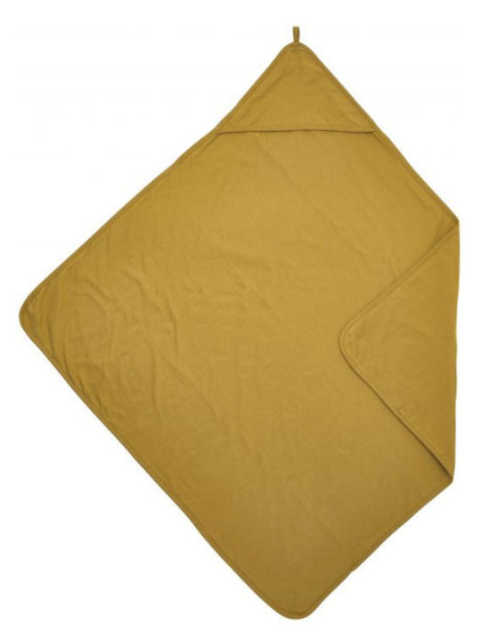Meyco Baby Hooded Bath Towel Yellow 80x80cm