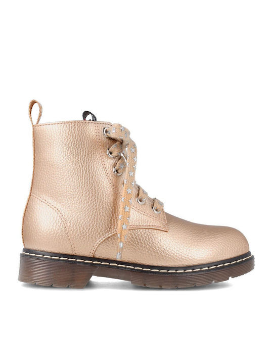 Garvalin Kids Boots with Laces Gold