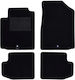 Lampa Set Front and Back Car Mats 4 Pieces for Fiat 500 3d 2007>2024 Black