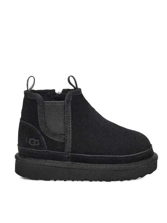 Ugg Australia Παιδικά Μποτάκια με Φερμουάρ Μαύρα