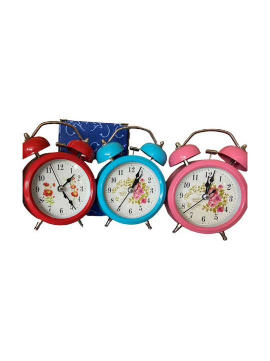 Tabletop Clock with Alarm Pink 001058_PI