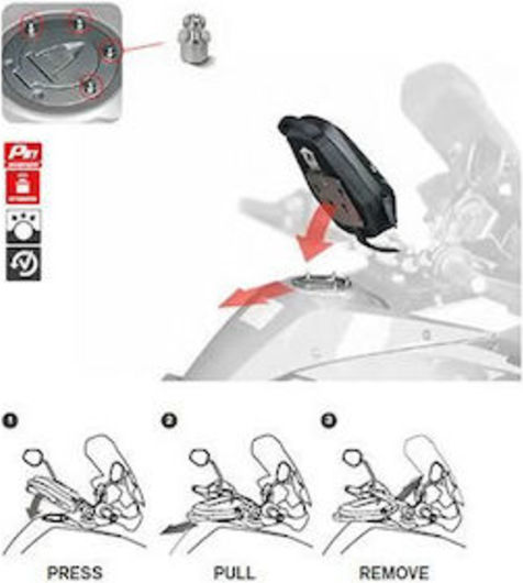 Shad Einbausätze für Kawasaki Z750