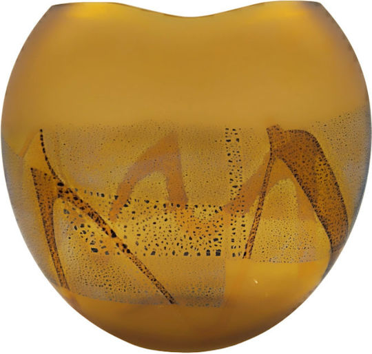 Murano Διακοσμητικό Βάζο Glas Braun 1Stück