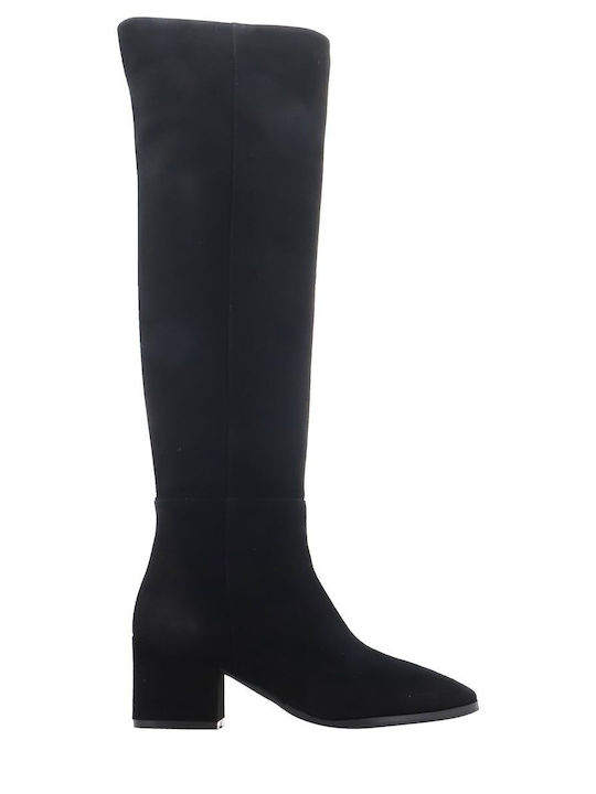 Kalogirou Suede Over the Knee Women's Boots Mar...