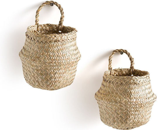 La Redoute Interieurs Set dekorative Körbe mit Griffen Beige 2Stück