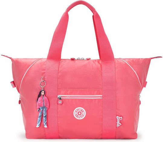 Kipling Barbie Art Sack Voyage Lively Pink Fabric L33.5xW19xH27cm