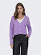 Only Women's Cardigan Purple