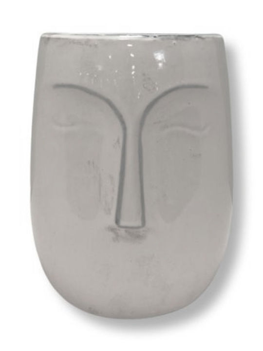 keleman Übertopf Keramik Gray 14.5x14.5x18εκ.